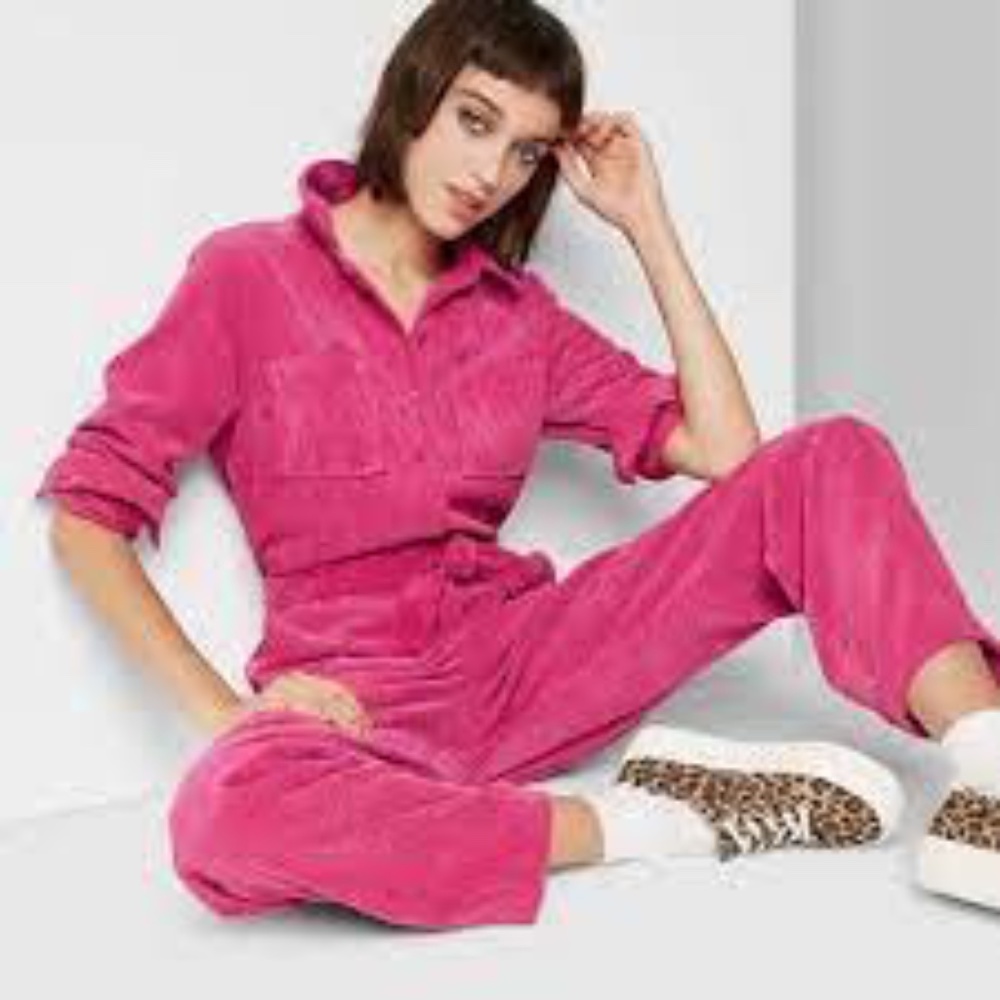 wild fable plus pink jumpsuit NWOT